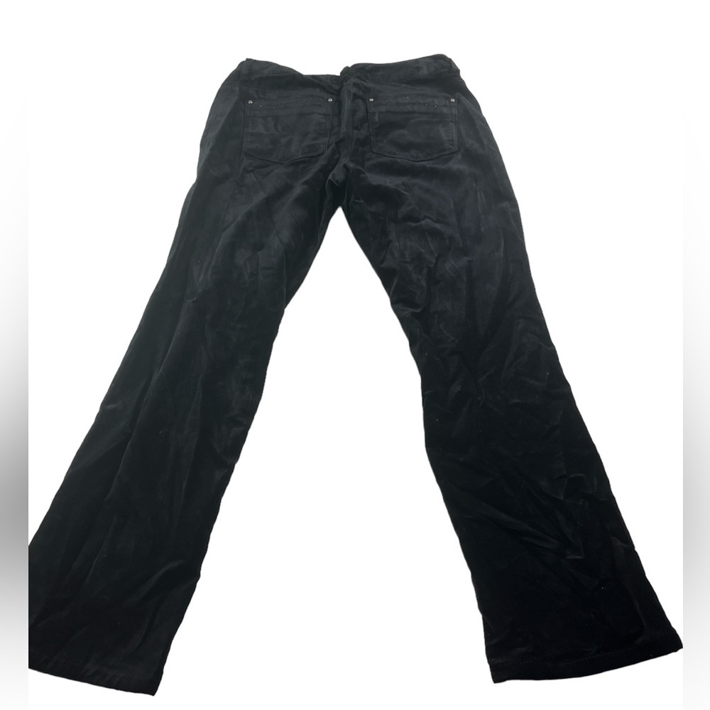 WHBM Slim Leg Velvet Jean Black Size 6 Short